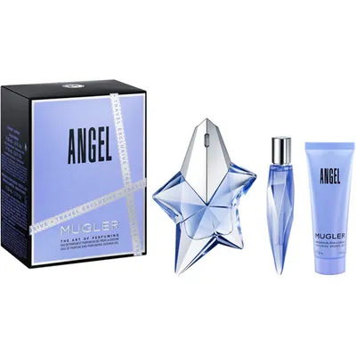 Mugler Angel Eau de Parfum 50ml & Perfume Bag 10ml & Body Lotion 50ml