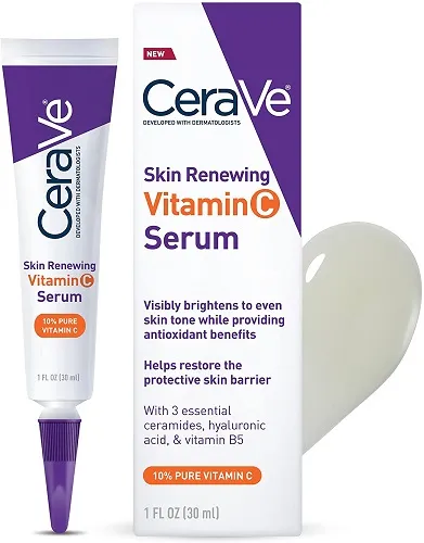 Cerave Skin Renewing Vitamin C Serum, Skin Brightening Serum for Face with 30ml