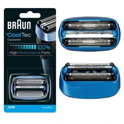 Braun Series 4 Electric Shaver Replacement Head 40B Blue