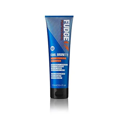 Fudge Cool Brunette Shampoo, Blue Toning Shampoo 250ml